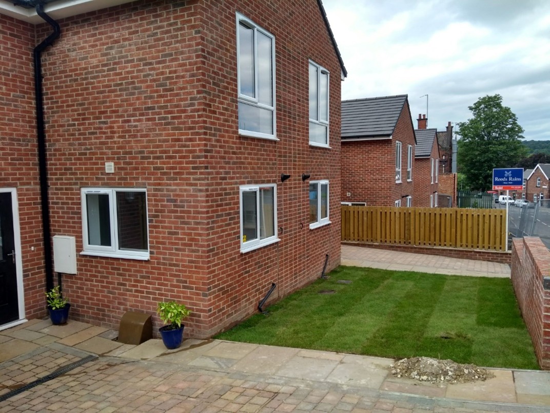Completed housing development